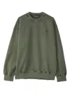 Carhartt Logo-patch Sweatshirt In Green