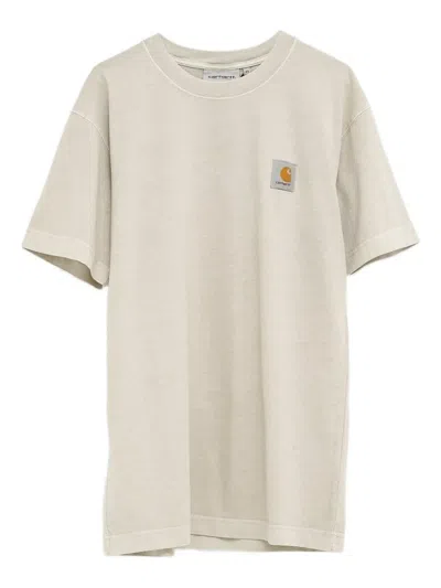 Carhartt Logo-patch T-shirt In Neutral