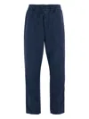 Carhartt Logo-patch Trousers In Blue