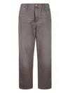Carhartt Logo-patch Trousers In Brown