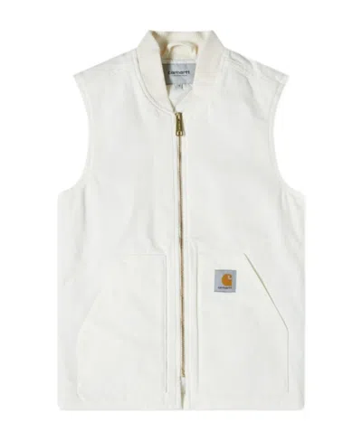 CARHARTT CARHARTT WIP LOGO PATCH ZIPPED GILET