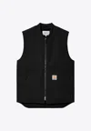 Carhartt Canvas Waistcoat Front Pockets Sleeveless Design In Black