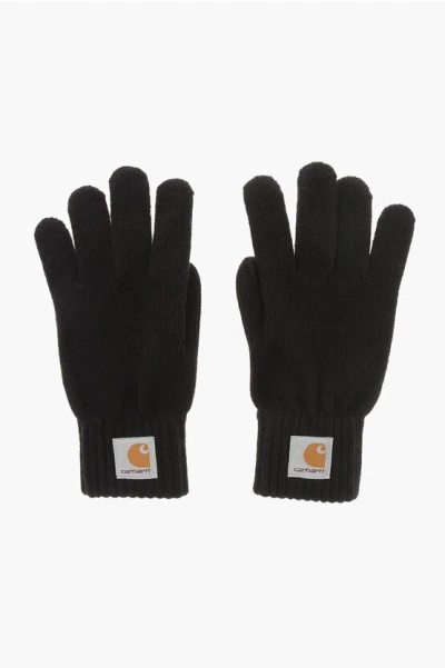 Carhartt Logo Patched Gloves In Black