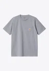 Carhartt Pocket Crew Neck T-shirt With Short Sleeves In Gray
