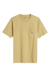 Carhartt Logo Pocket T-shirt In Yellow