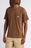 Carhartt Logo Pocket T-shirt In Lumber