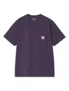 Carhartt Logo Pocket T-shirt In Purple