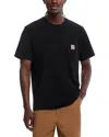 Carhartt Man T-shirt Midnight Blue Size Xl Cotton In Black
