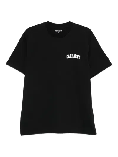Carhartt Logo-print Cotton T-shirt In Black