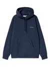Carhartt Logo-print Hooded Hoodie In Blue