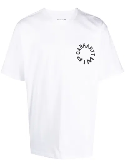Carhartt Logo-print Organic Cotton T-shirt In White