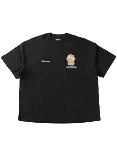 Carhartt Logo-print T-shirt In Black