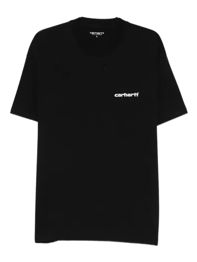 Carhartt Logo-print T-shirt In Black