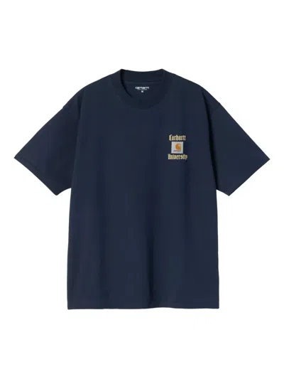 Carhartt Logo-print T-shirt In Blue