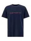 Carhartt Logo-print T-shirt In Blue