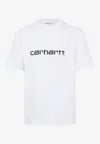 Carhartt Cotton T-shirt With Logo And Crew Neck In Animal Print