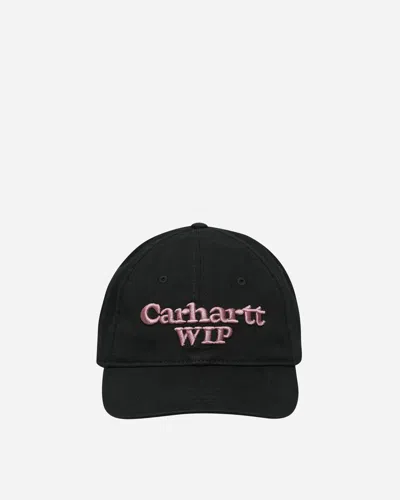 Carhartt Logo Script Cap In Black