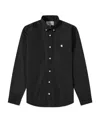 Carhartt 'l/s Madison Fine Cord' Shirt In Black