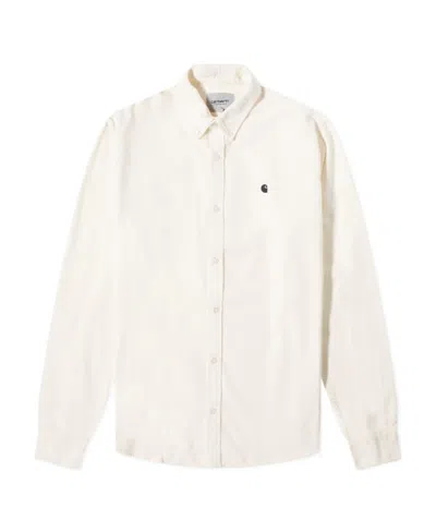 Carhartt Logo Shirt In 0d3xx Wax / Black