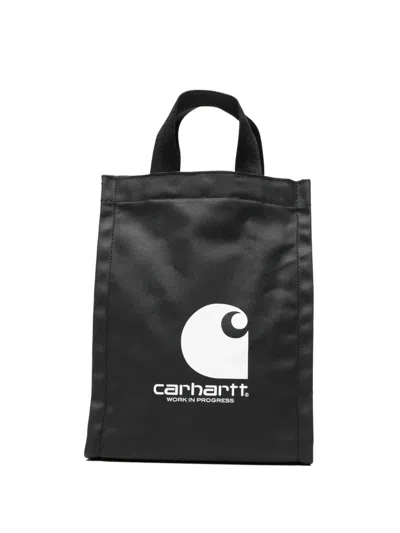 Carhartt Logo Shopper Bag In Black