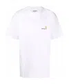 Carhartt Wip Mens White American Script Logo-embroidered Cotton-jersey T-shirt In White