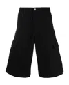 Carhartt Cotton Shorts With Patch Pockets In Black