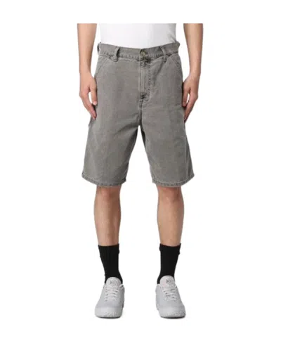 Carhartt Logo Shorts In Gray