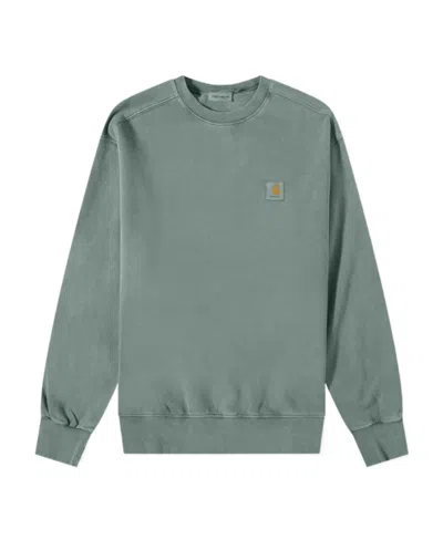 Carhartt Logo Sweater In Green