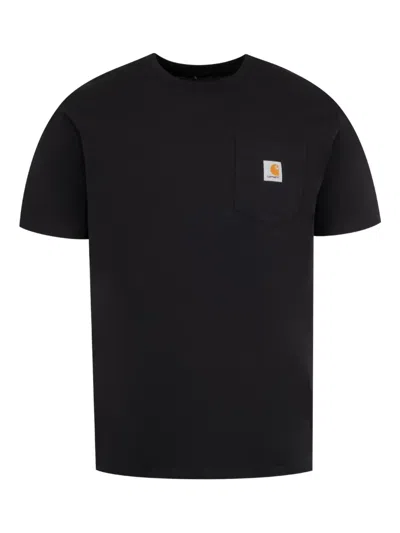 Carhartt Logo T-shirt In Black