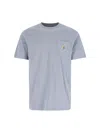 Carhartt Logo T-shirt In Gray