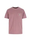 Carhartt Short Sleeve Pocket T Shirt Daphne In Pink