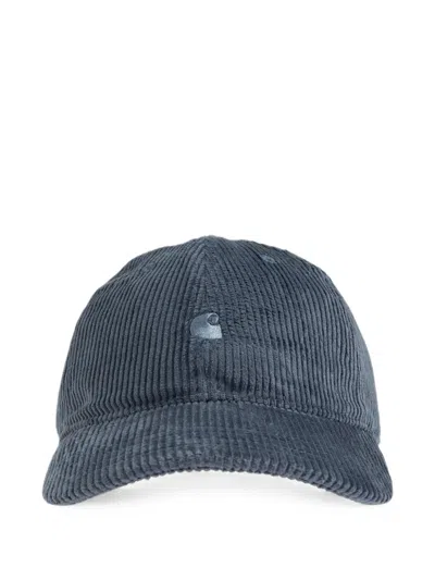 Carhartt Logo-embroidered Corduroy Cap In Neutral