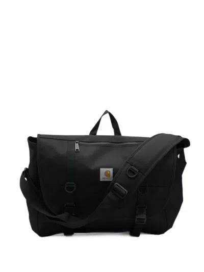 Carhartt Logo-patch Buckle-fastening Shoulder Bag In Black