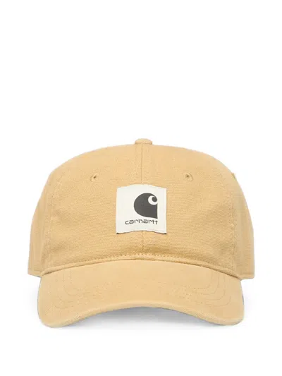 Carhartt Logo-patch Canvascap In Neutral