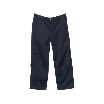 Carhartt Logo-patch Straight-leg Trousers In Brown
