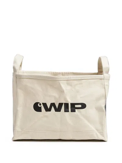Carhartt Logo-print Canvas Storage Bag In White