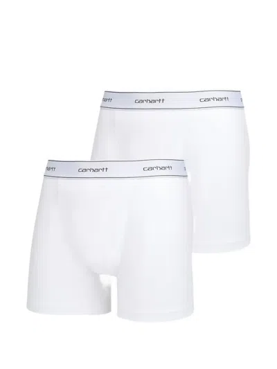 Carhartt Logo-waistband Trunks In White