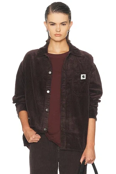 Carhartt Long Sleeve Bekka Shirt Jacket In Brown