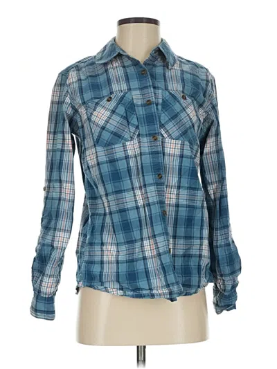 Pre-owned Carhartt Long Sleeve Button Down Shirt In Blue