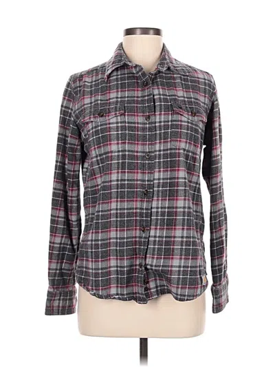 Pre-owned Carhartt Long Sleeve Button Down Shirt In Gray