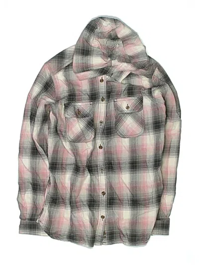Pre-owned Carhartt Kids' Long Sleeve Button Down Shirt In Gray