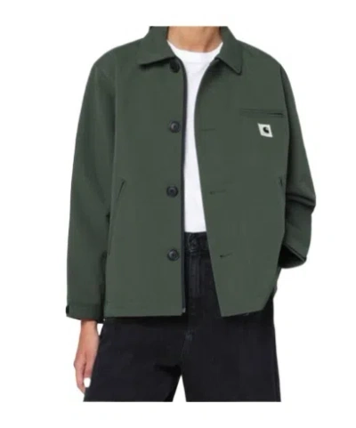 CARHARTT BUTTON-FASTENING POCKET-DETAIL MILITARY JACKET