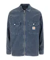 Carhartt Relaxed Fit Jacket Buttoned Cuffs In Blue
