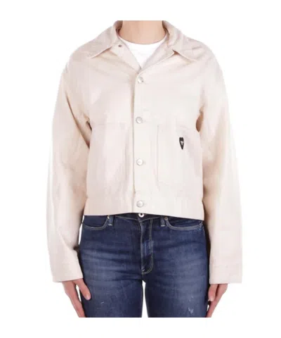 Carhartt Long Sleeve Casual Jacket In Beige