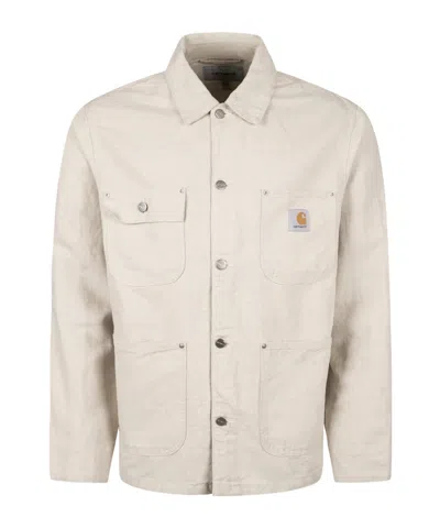 Carhartt Long Sleeve Casual Jacket In White