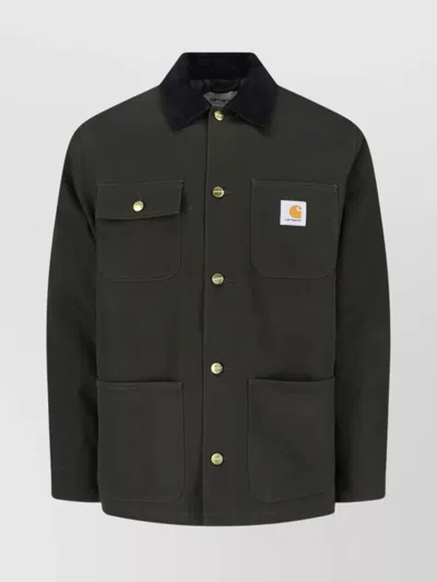 CARHARTT LONG SLEEVE JACKET WITH CHEST AND FRONT POCKETS