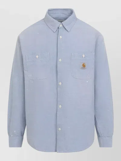 Carhartt Long Sleeve Painter Workwear Shirt Chambray In Blue