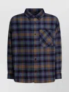 Carhartt Long Sleeve Plaid Shirt Front Pocket In Blue