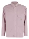 Carhartt Long-sleeve Pocket Shirt In Pink