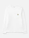 Carhartt Work In Progress Nelson Logo Patch Sweatshirt In White